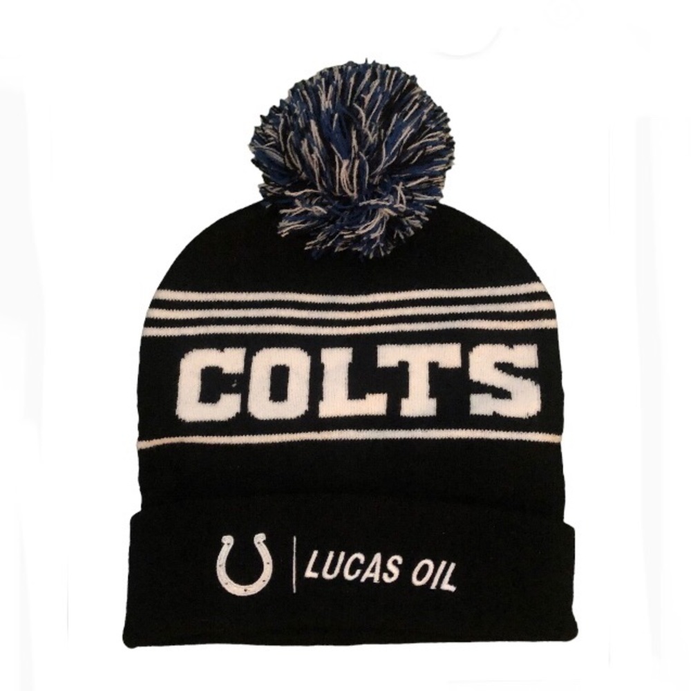 COPY - Indianapolis Colts hat, 100% acrylic, NFL Lucas Oil Stadium edition